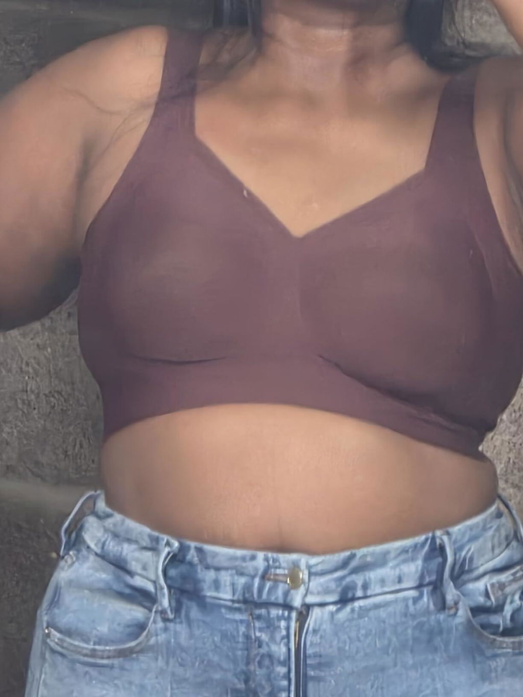 Customer wearing the bra — Kamri