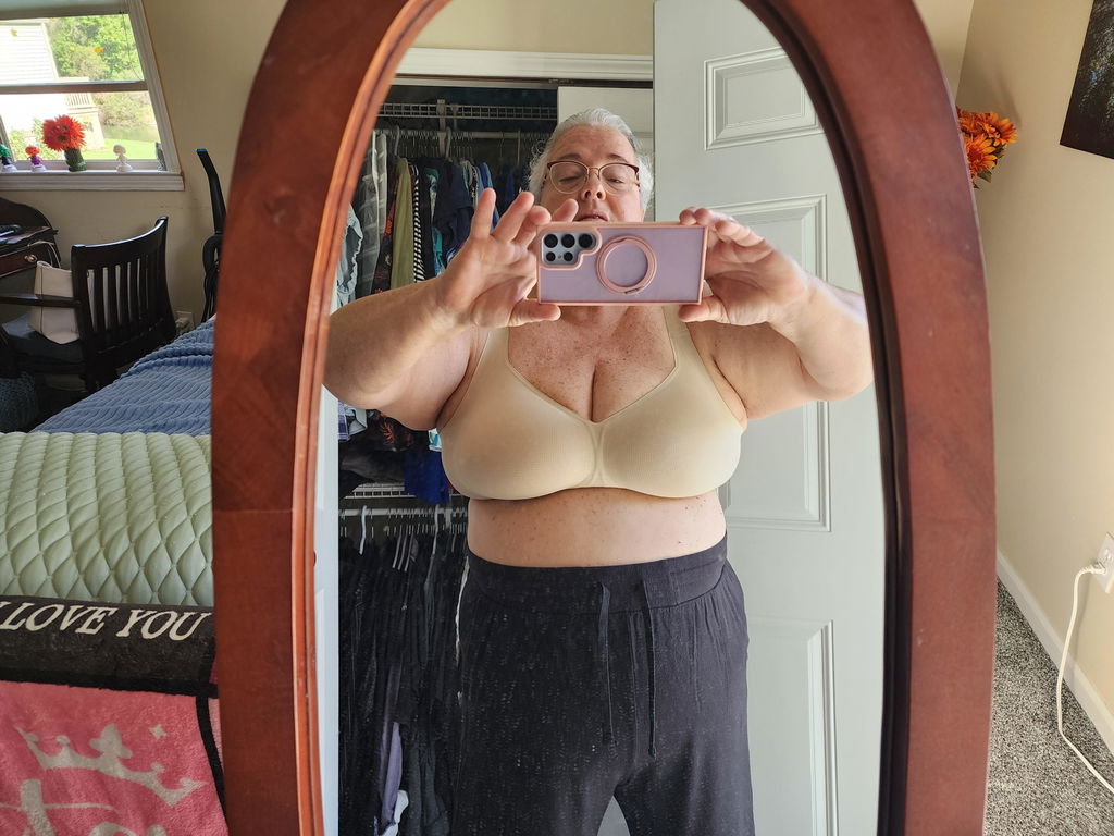 Customer wearing the bra — Julie Herbart