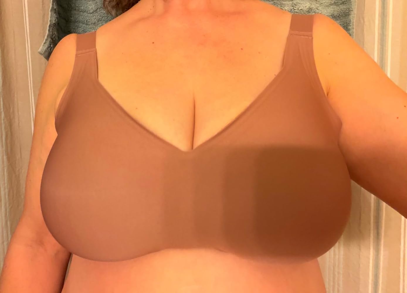 Customer wearing the bra — Denise Price
