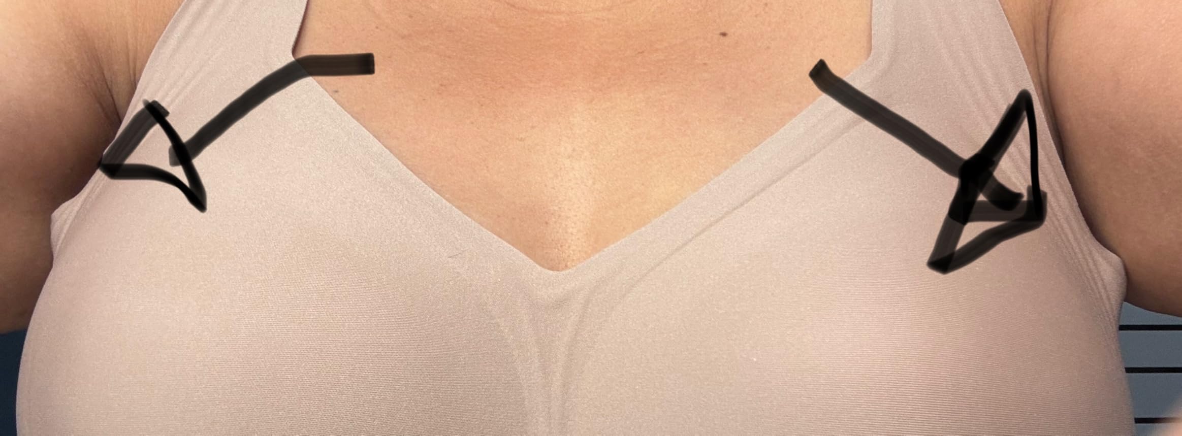 Customer wearing the bra — Melanie S.